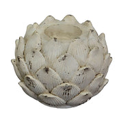 Antikolt, rusztikus megjelenésű virágkehely formájú kerámia mécsestartó.