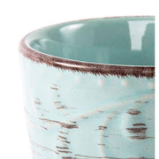 Vintage stílusú, pasztell kék színű, kerámiabögre