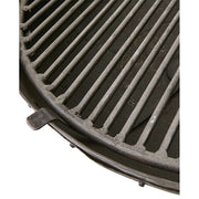 Prémium minőségű, rusztikus vidéki stílusú, nagyméretű 85 cm átmérőjű, antik barna színű, antikolt szegecselt felületű kézműves kerti tűzrakó üst, levehető grill ráccsal és állvánnyal