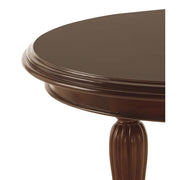 Mahagónifából készült kerekes kihúzható étkezőasztal