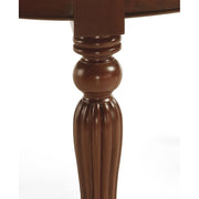 Mahagónifából készült kerekes kihúzható étkezőasztal