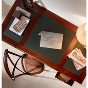 Tömör mahagónifából készült klasszikus koloniál stílusú kézműves íróasztal