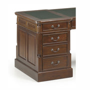 Tömör mahagónifából készült klasszikus koloniál stílusú kézműves íróasztal