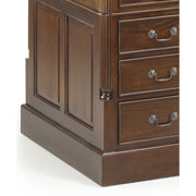 Tömör mahagónifából készült klasszikus koloniál stílusú kézműves íróasztal