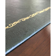 Zöld műbőr íróasztal  fedlap 