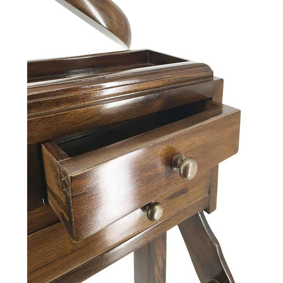 tömör mahagónifából készült klasszikus koloniál stílusú kézműves szobainas