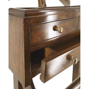 tömör mahagónifából készült klasszikus koloniál stílusú kézműves szobainas