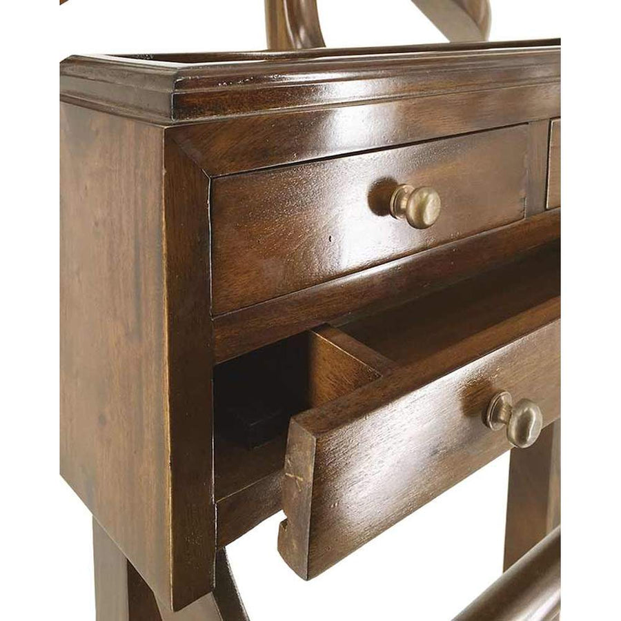 tömör mahagónifából készült klasszikus koloniál stílusú kézműves szobainas