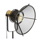 Loft stílusú, 146.5 cm magas, fémből készült, 3 lábú tripod állólámpa