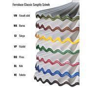 Kerámia lámpa szegélyének szín választéka.