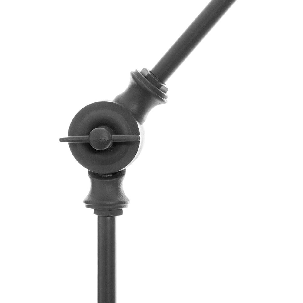 Loft stílusú, feketeszínű asztali lámpa
