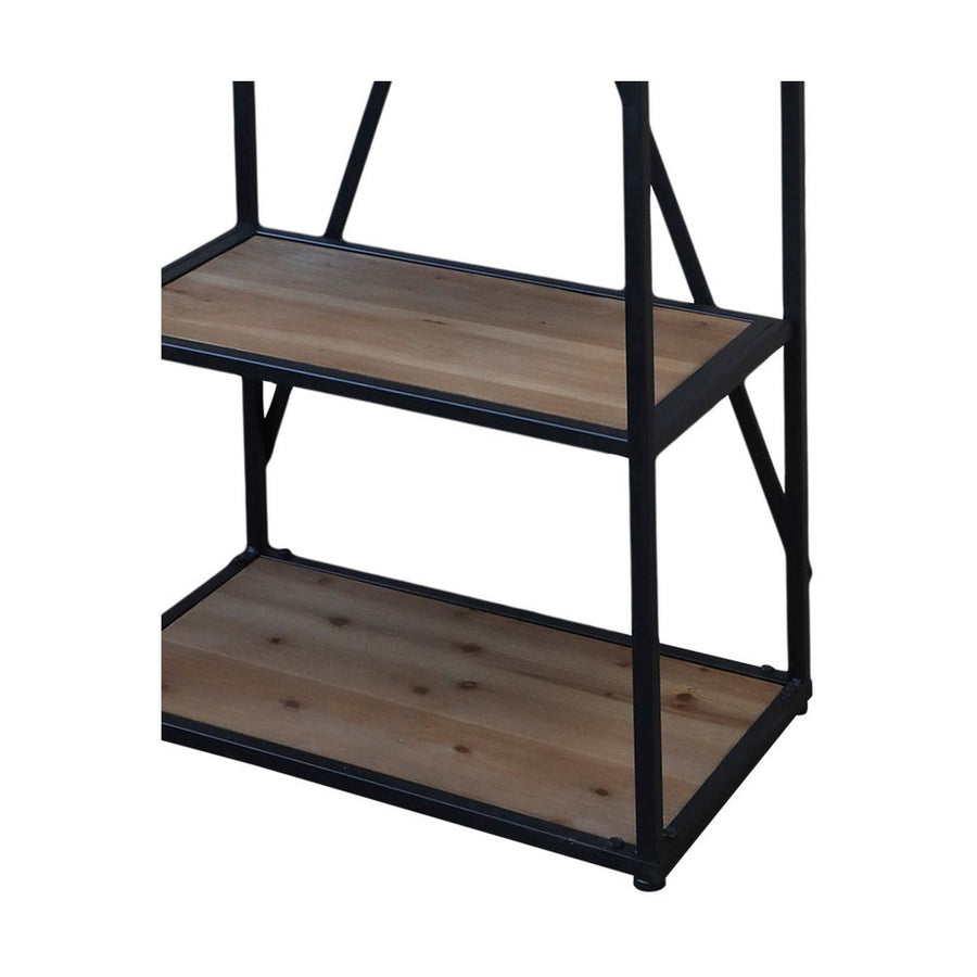 FACTORY fém-fa könyvespolc 200 cm