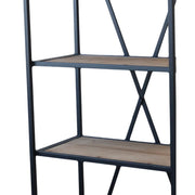 FACTORY fém-fa könyvespolc 200 cm