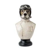 Fub Funky stílusú, pilótás kutya mellszobor