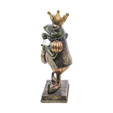 Fub Funky stílusú, 26 cm magas békakirályfi figura zsebórával