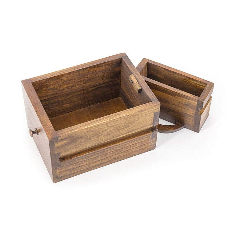 Mangófából készült bútor fiókok.