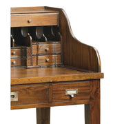 Tömör mahagónifából készült, modern-loft stílusú, kézműves szekreter.