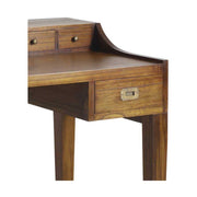 Loft stílusú, mindifából készült tábornoki íróasztal fiók részlete.