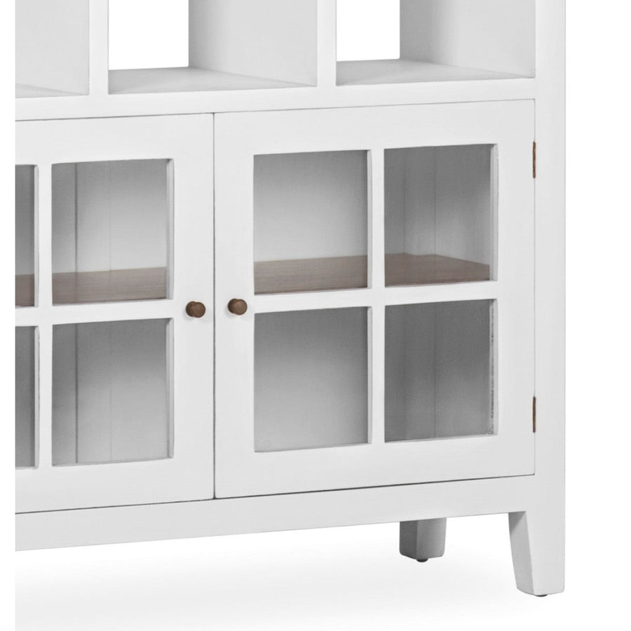 Tömör mindifából készült, modern-vidéki stílusú, 3 fiókos, kézműves könyvespolc.