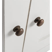 Tömör mindifából készült, modern-vidéki stílusú, kézműves vitrines tálaló.