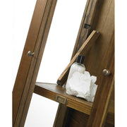 Mindifból készült vitrines tárolószekrény kiszedet polccal.