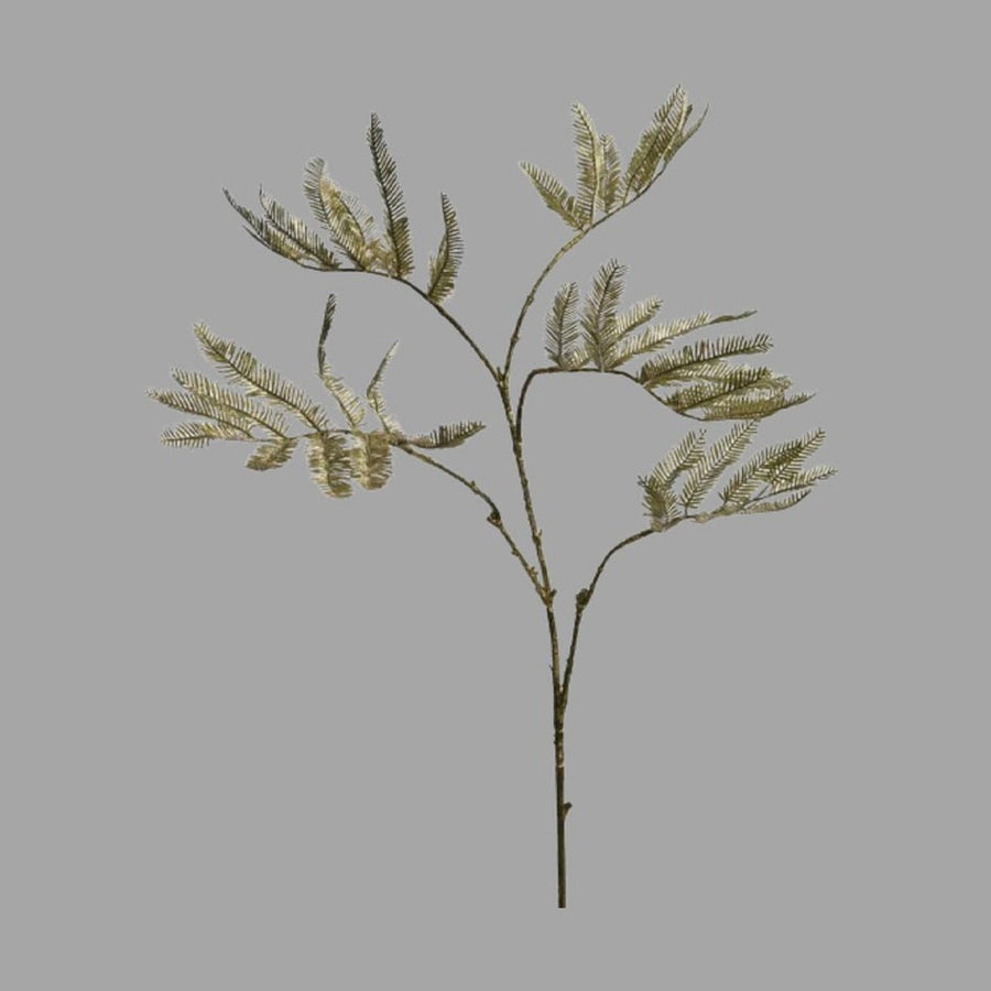 Zöld-arany színű mű cikász pálma ág.