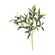 Olíva ág műnövény, 6 darab olajbogyóval.