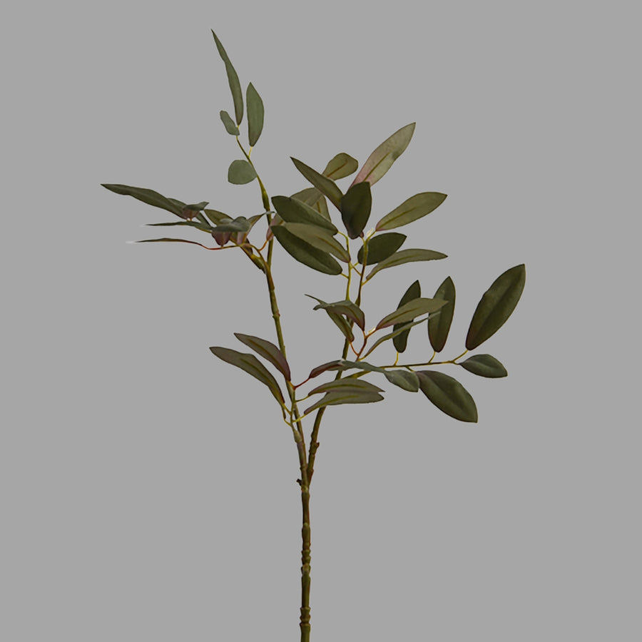 Őszi hangulatú, 41 cm magas, zöldesszürke színű olíva pick műnövény.