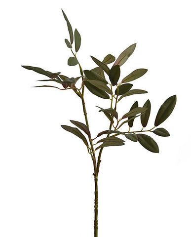 Őszi hangulatú, 41 cm magas, zöldesszürke színű olíva pick műnövény.