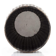 Kortárs, modern stílusú, dombormintás felületű, réz színű, nagyméretű fém kaspó