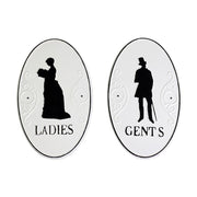 Vintage stílusú, fém mosdójelző tábla