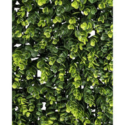 Mű eukaliptusz levelekből készült, 50 cm hosszú és 50 cm széles, mesterséges növényfal panel.