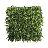 Mű eukaliptusz levelekből készült, 50 cm hosszú és 50 cm széles, mesterséges növényfal panel.