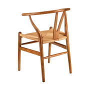 Vintage stílusú, nyírfából készült, natúr színű rattan ülőfelülettel rendelkező, formatervezett kézműves karosszék