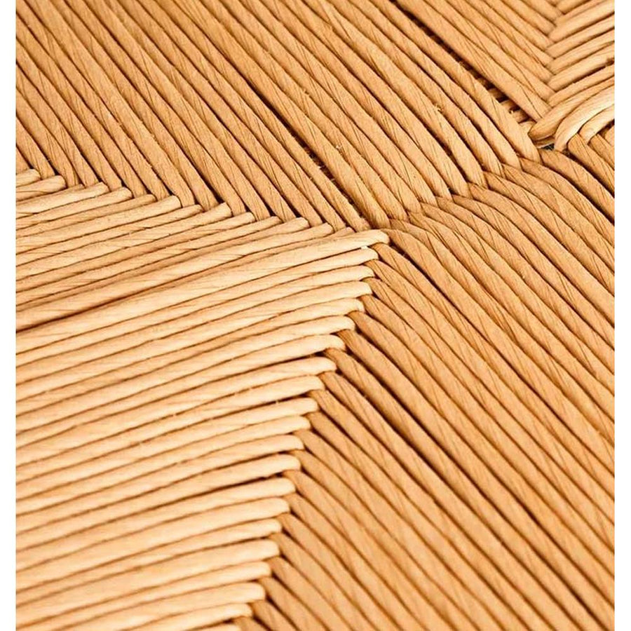 Vintage stílusú, nyírfából készült, natúr színű rattan ülőfelülettel rendelkező, formatervezett kézműves karosszék