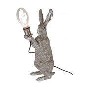 Kortárs, glamour stílusú, nyuszi figurás dizájn asztali lámpa.