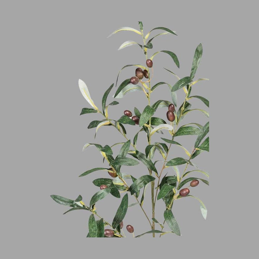Olíva ág műnövény, 16 darab olajbogyóval.