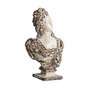 Shabby Chic stílusú, antik hatású női mellszobor