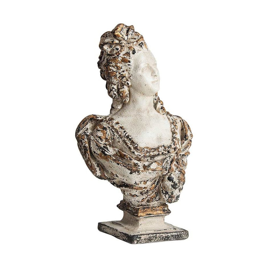 Shabby Chic stílusú, antik hatású női mellszobor