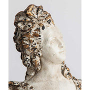 Shabby Chic stílusú, antik hatású női mellszobor