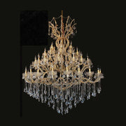 Prémium minőségű, klasszikus stílusú, nagy méretű, üveg kristály csillár
