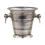 Vintage stílusú, alumíniumból készült, autentikus megjelenésű pezsgőhűtő vödör 