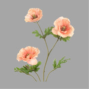 Barack színű mű pipacs virág.