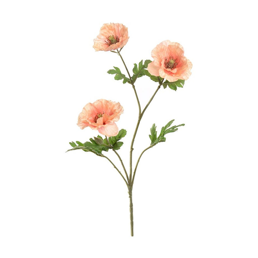 Barack színű mű pipacs virág.