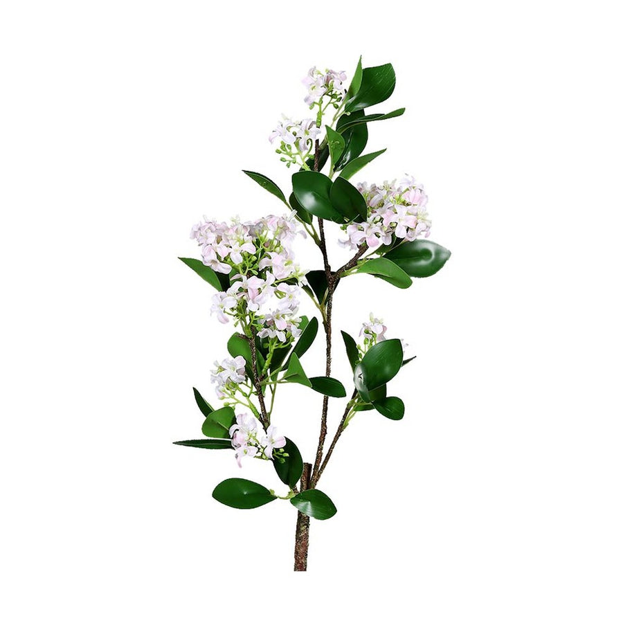 64 cm magas, élethű, halvány rózsaszín színű, virágzó mű cserje ág