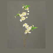85 cm magas, élethű, krém színű virágzó mű cseresznyefa ág