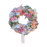 Exkluzív, prémium minőségű, élethű mesterséges művirágokból készült, nagyméretű ajtókopogtató koszorú 