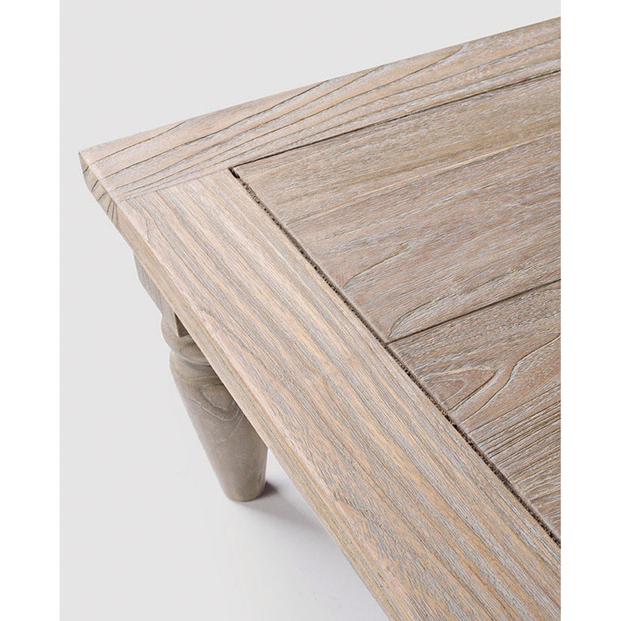 Prémium kategóriás, orientál stílusú teakfa dohányzóasztal