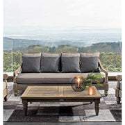 Prémium kategóriás, orientál stílusú teakfa dohányzóasztal