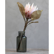 szárított hatású, 66 cm magas, halvány rózsaszín színű szálas protea művirág